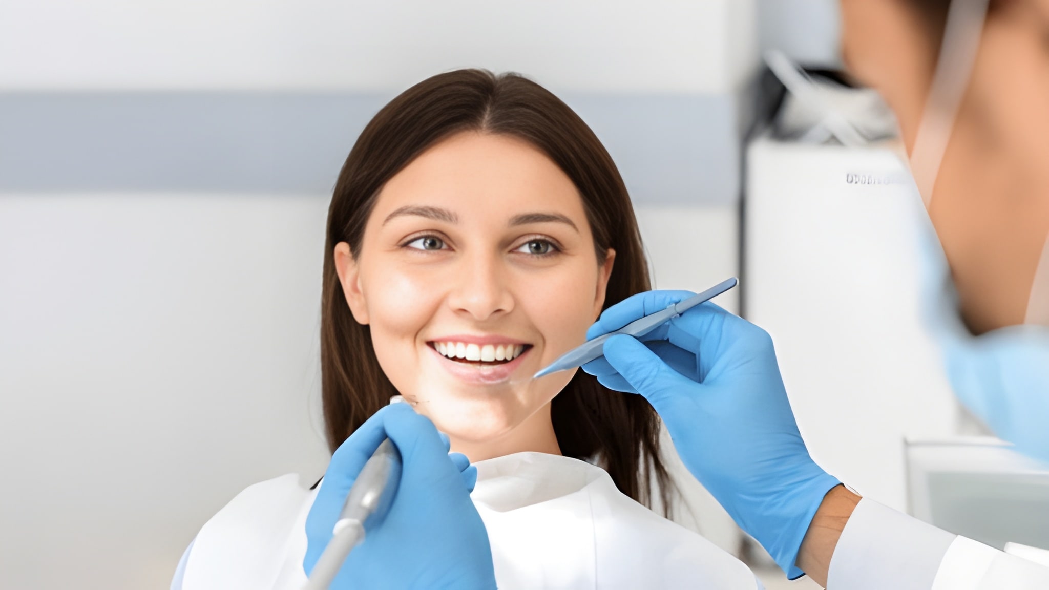 Restorative Dentistry Flower Mound TX patient receiving gentle dental restoration treatment at Supreme Smiles Dentistry.